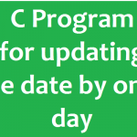 Program for updating the date by one day